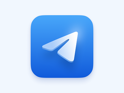 Telegram icon app figma icon ios logo macos messenger plane telegram vector