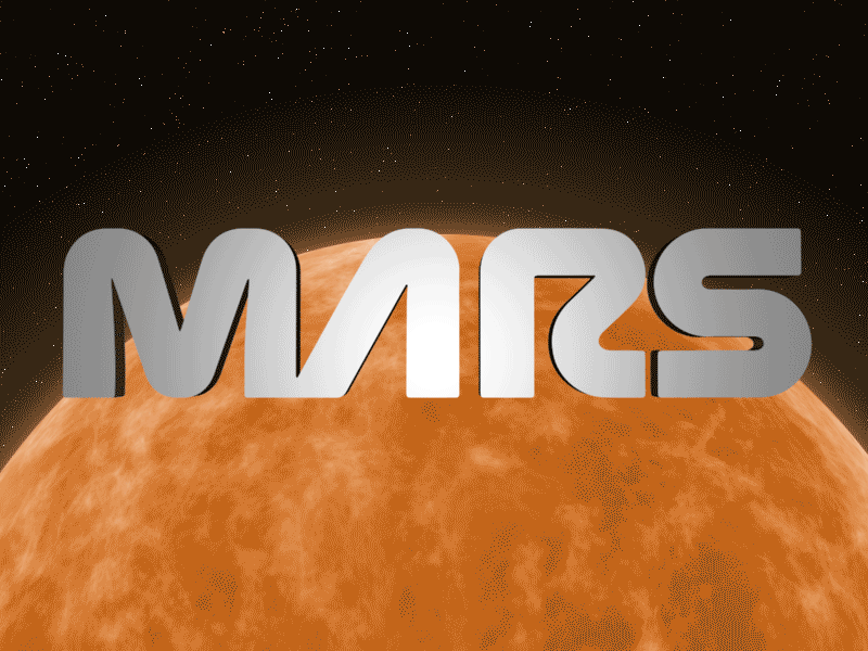 Mars - Animated 3d ae animation mars