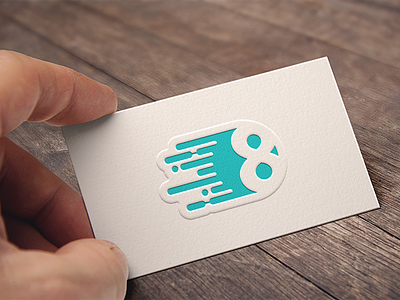 Embossed Business Card Mockup business card logo logo design material design mockup