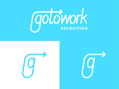 GoToWork Custom Logo branding design identity logo vector wordmark
