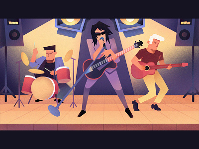 Rock band🤘  |  Illustration