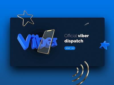 Viber dispatch 3d illustration ui ux web