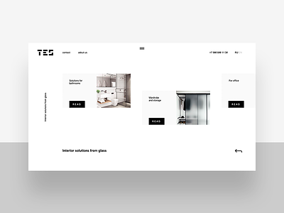 Website for TES desktop fullscreen minimal web web design website