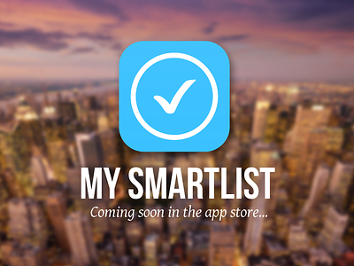 My Smartlist App for iPhone app icon apple ios7 ios8 iphone list smart to do list