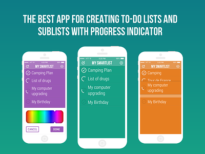 My Smartlist App for iPhone app icon apple ios7 ios8 iphone list smart to do to do list