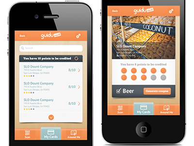 Design iPhone app for royalty program restaurants