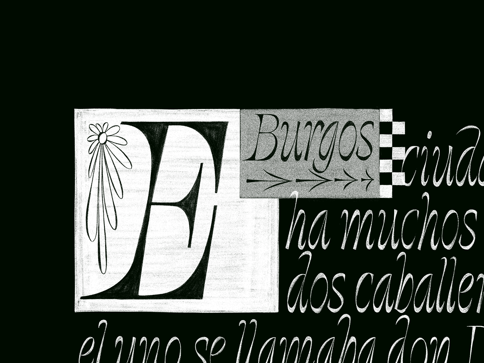Calligraphy&Lettering V black calligraphy design graphic design illustration lettering