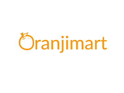Oranjimart App Logo design logo typography