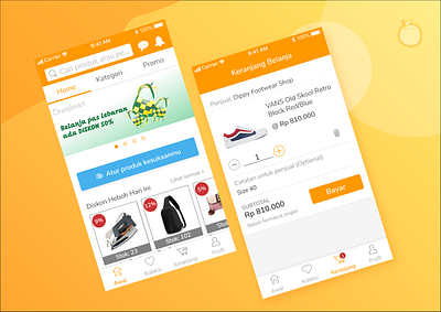 Oranjimart android design mobile app design ui ux