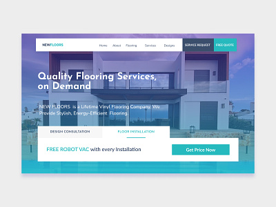 NewFloors - Flooring Comapny Website Design