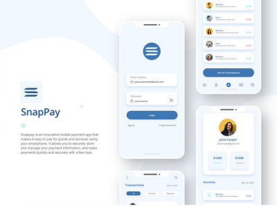 SnapPay Mobile App Design