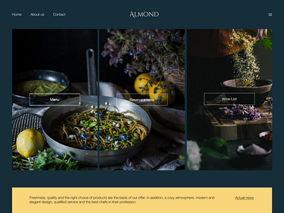 Restaurant Web Design design ui ux
