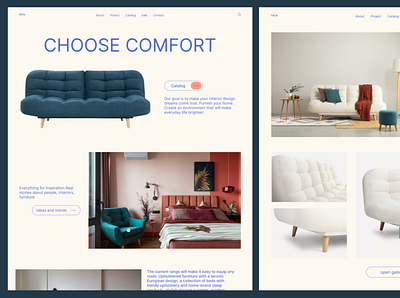 Furniture store design ui ux