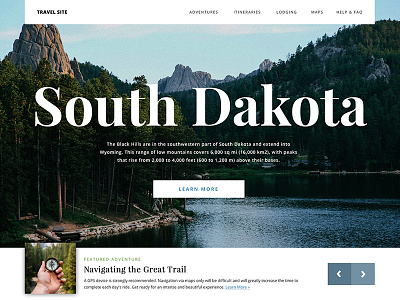 South Dakota desktop layout mobile ui web web design