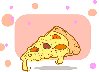 Pizza Cravings :p app design graphic design illustration vector