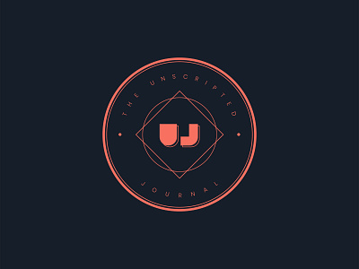 Unscripted Journal Logo branding design graphic design logo logomark vector