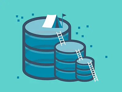 Conquering SQL blue database illustration it tent