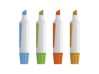 Dry Erase Markers illustration marker