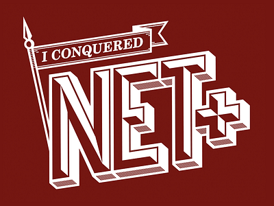 Network+ Tee typography