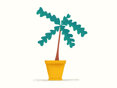 Potted Plant illustration plant potted texture tree vector