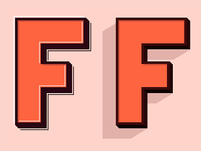 F 36 days of type design f lettering sans serif type vector