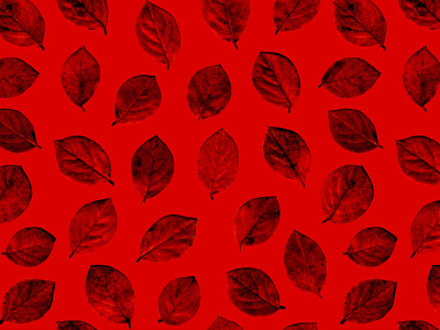 Leaf Pattern - Red art design found leaf leaves natural pattern pattern design repeat