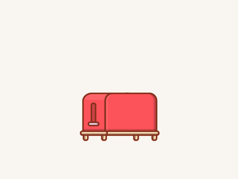 Toaster after effects after effects animation animation design illustration illustrator