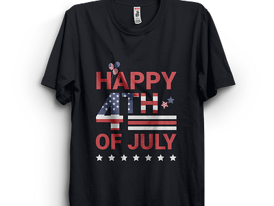 USA 4th July T-Shirt Design