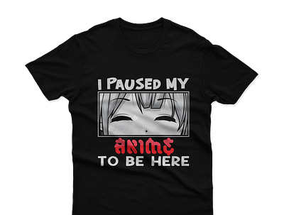 Anime Custom T-Shirt Design design graphic design illustration t shirt tshirt typography