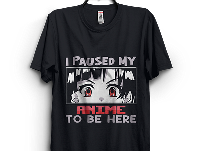 Anime Custom T-Shirt Design design graphic design illustration t shirt tshirt typography