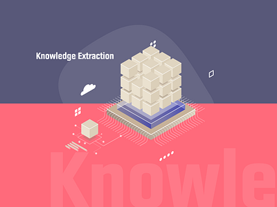 Knowledge Extraction design flat illustration illustrator interface minimal ui vector web website