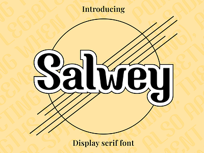 Salwey - Display serif font