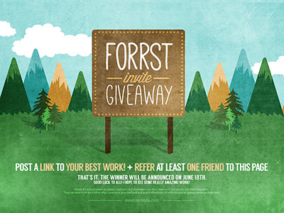 Invite facebook forrst giveaway invite shapes texture vector