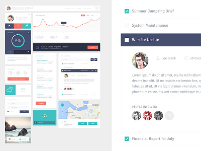 Flau Ui Kit Psd Freebie download flat freebie kit psd ui user interface