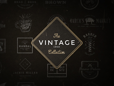 Vintage Logo Collection badge handmade insignia label logo typography vintage