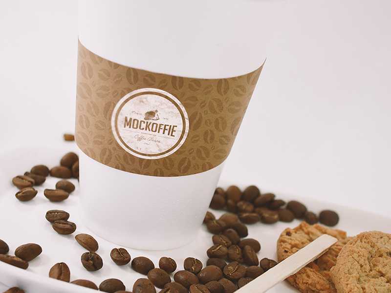 Download Coffee Cup Sleeve Mockup by Eduardo Mejia on Dribbble