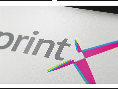 Print"X" Logo letter logo print professional services x