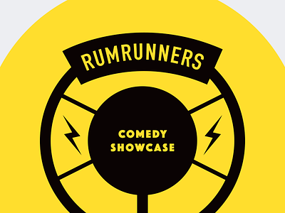 Rumrunners Comedy Showcase comedy logo rumrunners