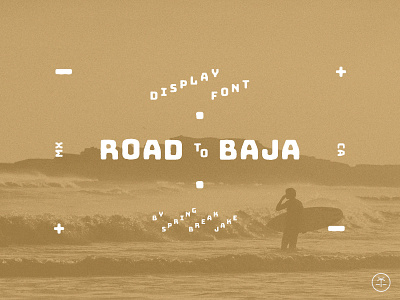 Road To Baja - Display Font branding creative market desert design font illustration logo motorcycle sans serif typeface vector