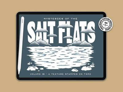 Salt Flats Vol. 02 - Procreate Texture Stamps brushes creative market design grain grainy graphic design gritty illustration procreate salty sandy stamps texture