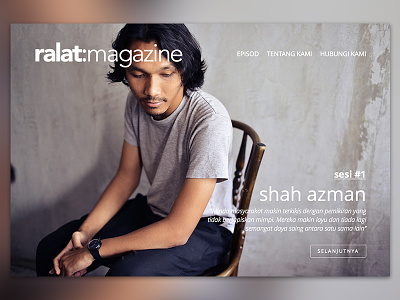 ralat:magazine interview magazine malaysia minimal shah azman website white