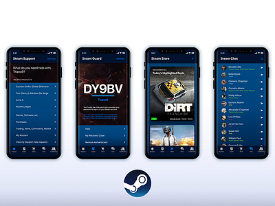 Steam Mobile Redesign