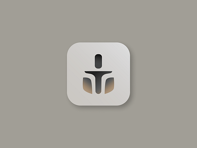 Daily UI #005 — App Icon daily daily ui helmet icon icon design iconography logo mandalorian sci fi star wars star wars icon thano ysdn