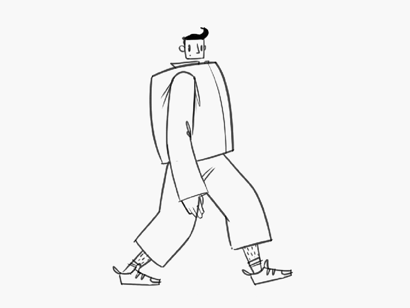 Shamble Shuffle animation character illustration shuffle walk walkcycle