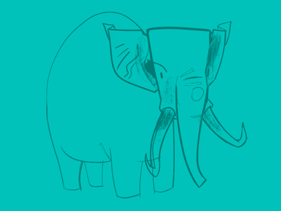 Elofant animal eliphant illustration illustration design nature