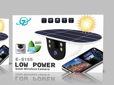 Solar energy monitoring packaging design graphic design