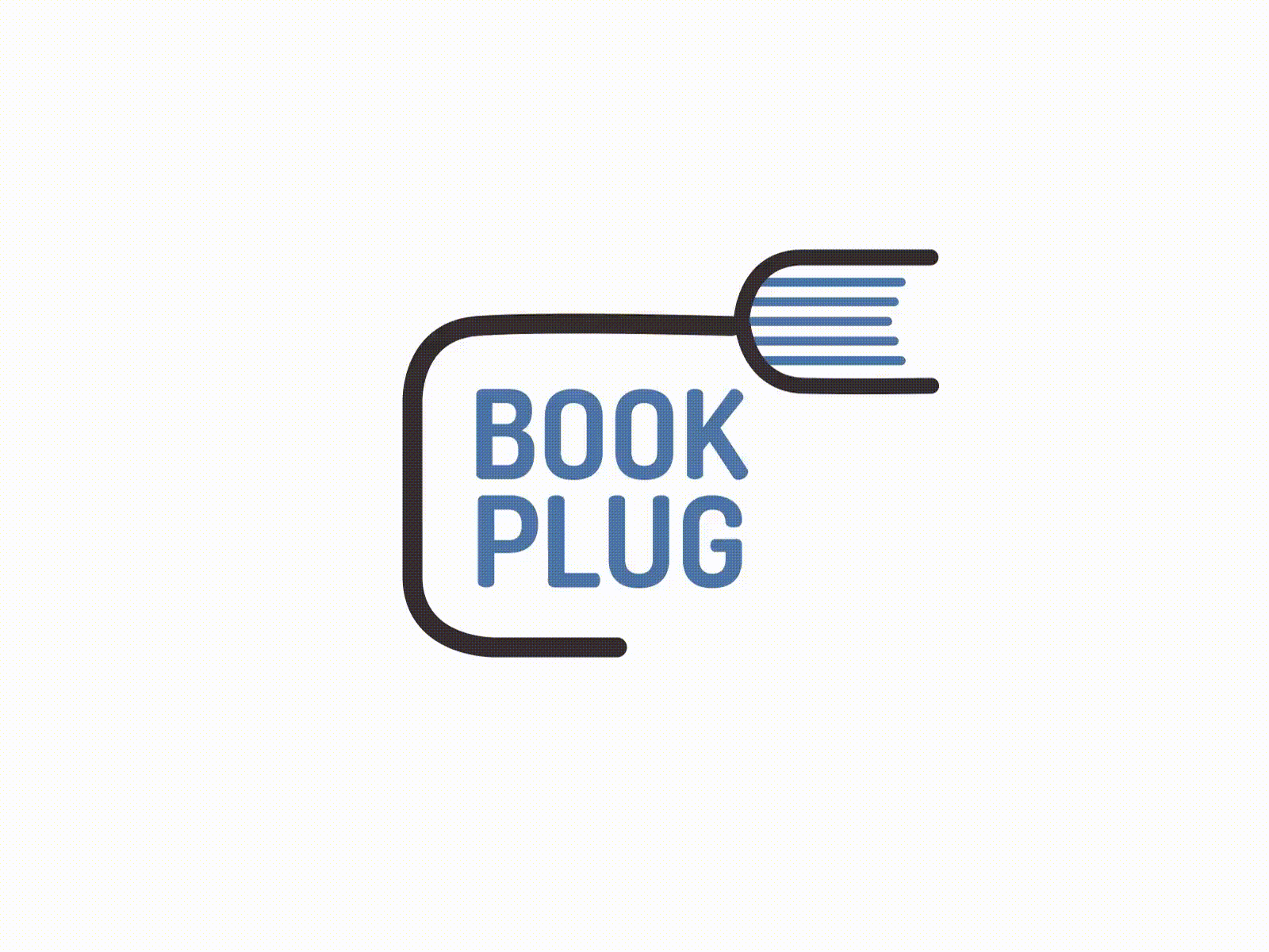 Book Plug | Logo Animation animation branding design graphic design illustration logo motion graphics typography