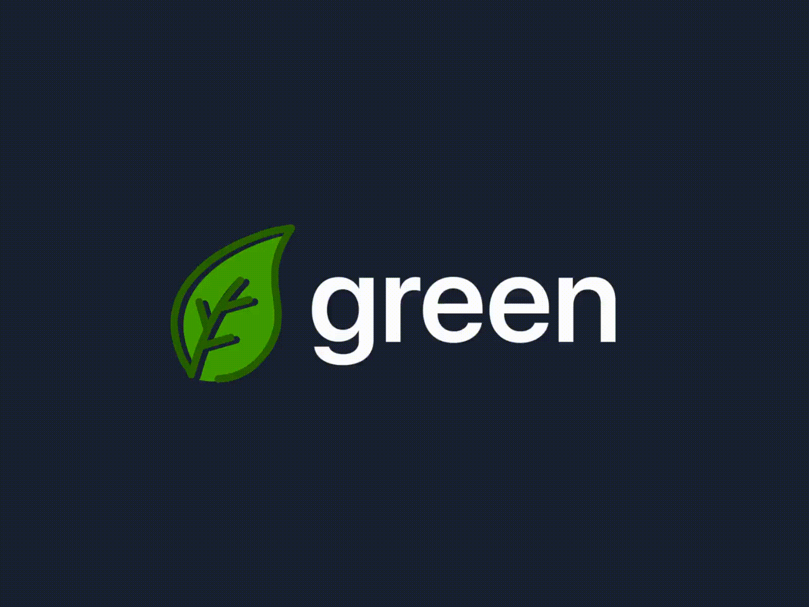 Logo Animation | Green Leaf animation branding design graphic design illustration logo motion graphics