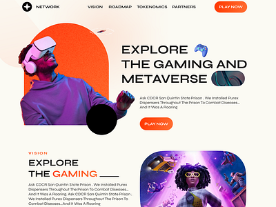 Metaverse Game-Fi Website Design