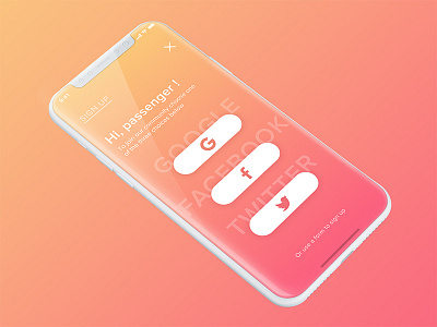 Sign up - Concept 001 daily form gradient ios iphone sign sign up ui ux